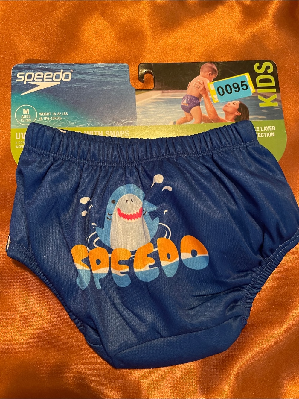 Speedo Kids Blue Shark Swim Trunks